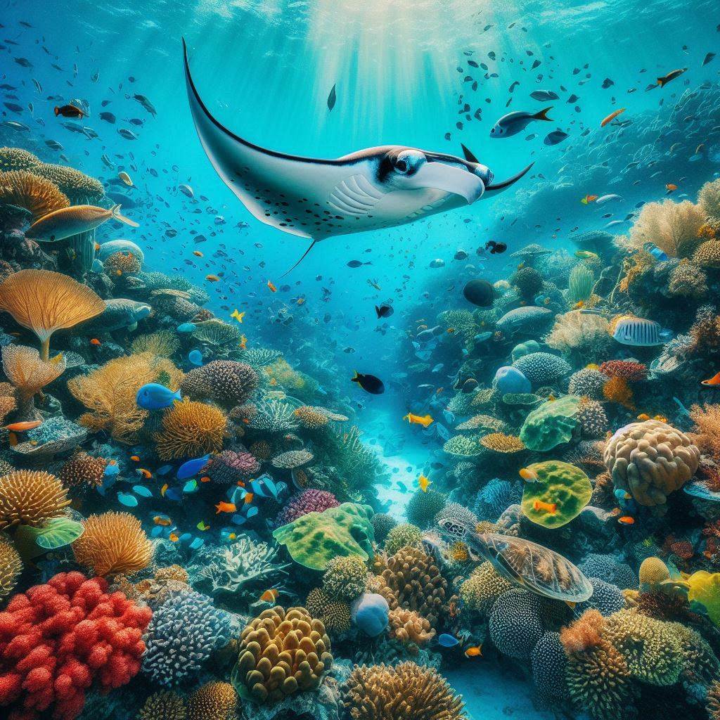 صورة لاكتشاف الحياة البحرية في المالديف